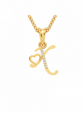 X Initial Alphabet Diamond Pendant - Diamond Jewellery