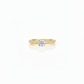 elegant solitaire Moissanite diamond ring