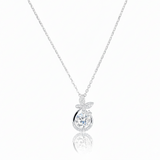 Teardrop Pendant Necklace in 925 Sterling Silver