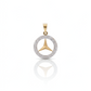 Luxury-Inspired Mercedes symbol men  Pendant with American Diamonds