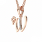 W Initial Alphabet Diamond Pendant - Diamond Jewellery