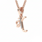 X Initial Alphabet Diamond Pendant - Diamond Jewellery