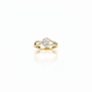 elegant solitaire Moissanite diamond ring