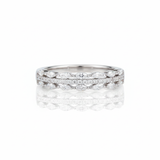 Eternity Band Ring 925 Sterling Silver Wedding Stack Ring