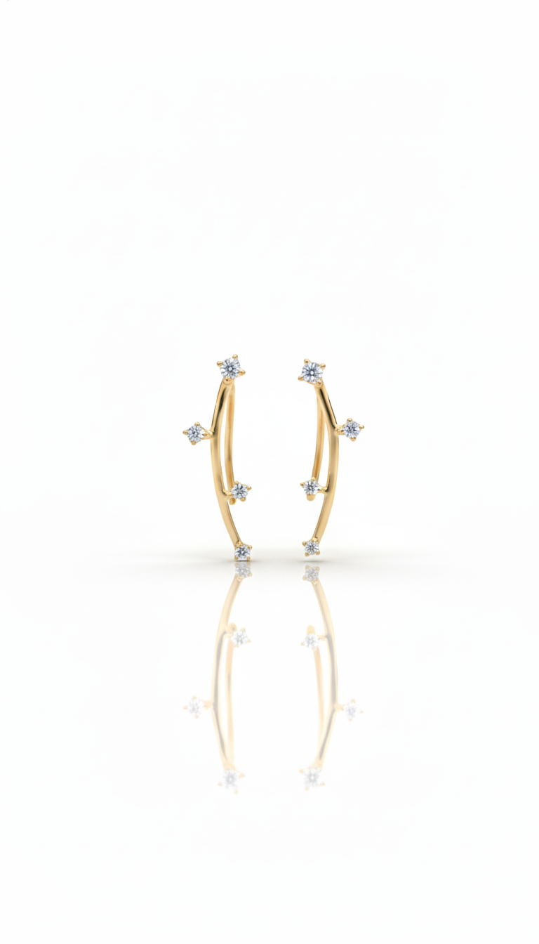 Floral Branch Earrings - Minimal Luxury