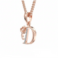 D Initial Alphabet Diamond Pendant - Diamond Jewellery