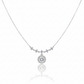Moissanite Diamond Pendant Chain in 925 Sterling Silver