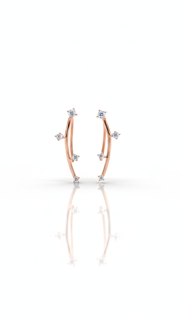 Floral Branch Earrings - Minimal Luxury