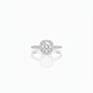 Luxury Halo Moissanite Diamond Ring