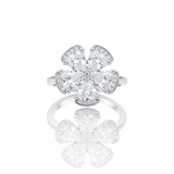 Women Ring 925 Sterling Silver CZ Bridal Cocktail Ring