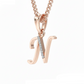 N Initial Alphabet Diamond Pendant - Diamond Jewellery