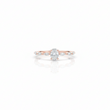 Oval Engagement Ring – Marquise Side Stones
