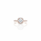Luxury Halo Moissanite Diamond Ring