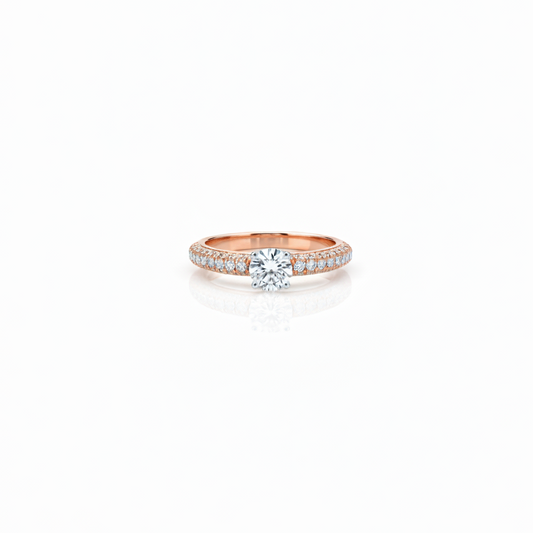 Moissanite Diamond Solitaire Ring