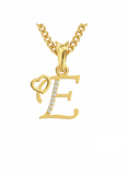 E Initial Alphabet Diamond Pendant - Diamond Jewellery