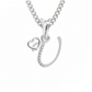 U Initial Alphabet Diamond Pendant - Diamond Jewellery