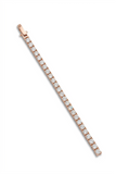 Elegant Lab-Grown Diamond Tennis Bracelet – Timeless Sparkle in Rose Gold