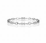 Moissanite Diamond Infinity Bracelet – 925 Sterling Silver