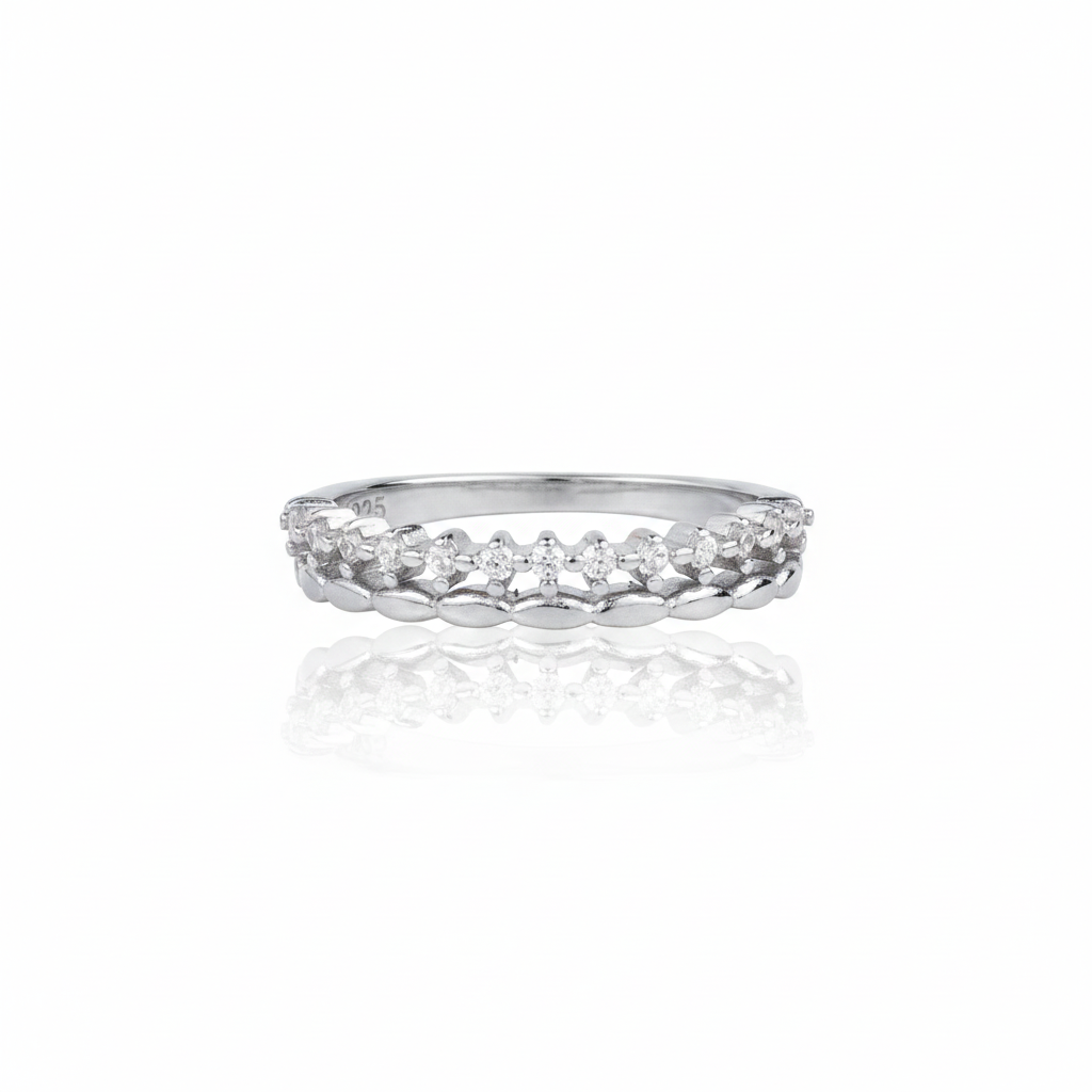 Wedding Band Ring 925 Sterling Silver