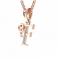 F Initial Alphabet Diamond Pendant - Diamond Jewellery
