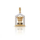 Stunning Indian Emblem men Pendant with American Diamonds