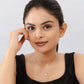 Silver Star Pendant Necklace with Princess Cut Diamond