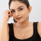 Silver Chain Pendant for Women American Diamond Three Stone Chain