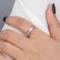 925 Sterling Silver American Diamond Ring for Women - Elegant Knot Stackable Band