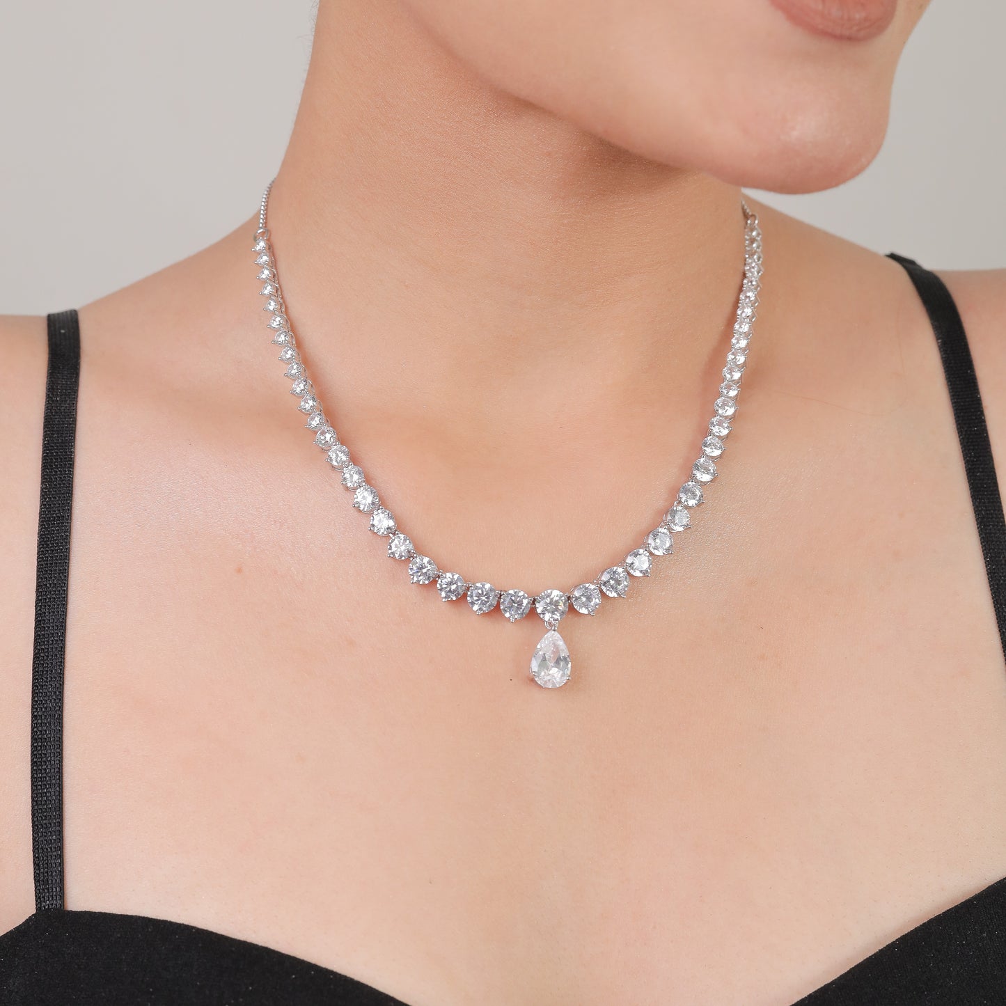 925 sterling silver necklace set