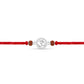 Sacred Om Silver Rakhi with Rudraksha Beads