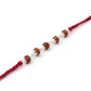 Traditional Rudraksha Silver Rakhi for Brother