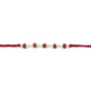 Traditional Rudraksha Silver Rakhi for Brother