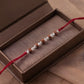Traditional Rudraksha Silver Rakhi for Brother