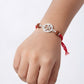 Sacred Om Silver Rakhi with Rudraksha Beads