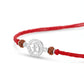 Sacred Om Silver Rakhi with Rudraksha Beads