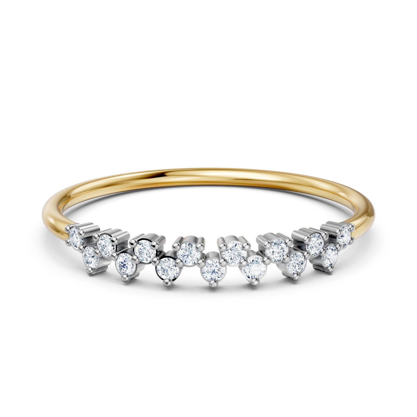 BIS Hallmarked 14KT Solid Gold Moissanite Ring