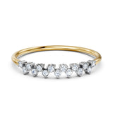 BIS Hallmarked 14KT Solid Gold Moissanite Ring