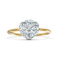 9K Solid Gold Marquise Cut Moissanite Diamond Ring Women Engagement Promise Ring Fine Jewelry Gift