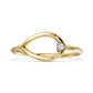 18KT Yellow Gold Moissanite Designer Ring - BIS Hallmarked Nakrani Gold