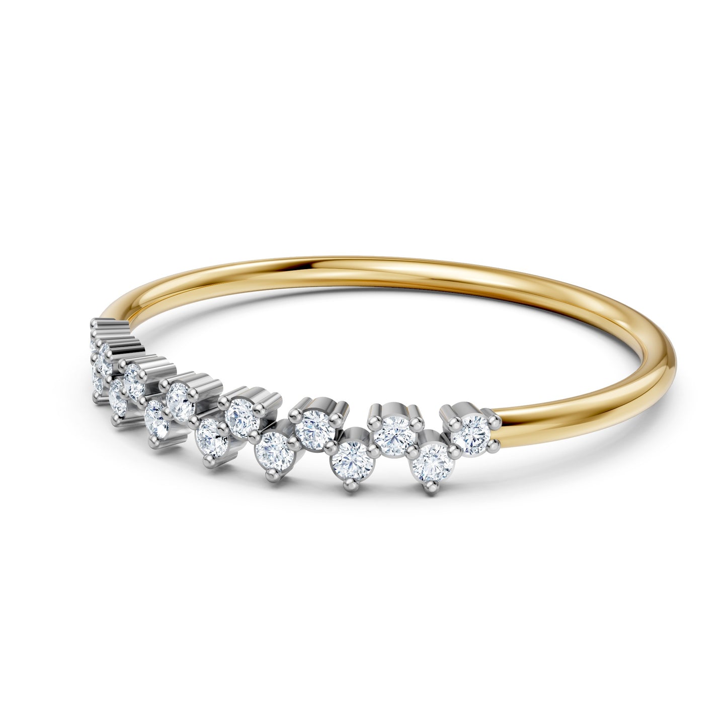 BIS Hallmarked 14KT Solid Gold Moissanite Ring