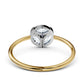 9K Solid Gold Marquise Cut Moissanite Diamond Ring Women Engagement Promise Ring Fine Jewelry Gift