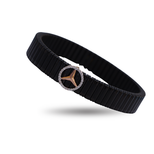 Stylish Gold Men's Bracelet with American Diamonds