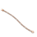 Rose Gold Designer Bracelet with American Diamonds – Elegant & Lightweight