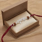 Krishna Silver Rakhi with Traditional Rudraksha Beads
