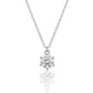 Solitaire Pendant Necklace with Round Cut American Diamond