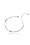 925 Sterling Silver Bracelet for Women American Diamond Adjustable Tennis Link Gift