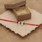 Elegant Rudraksha Silver Ghungroo Rakhi for Sister-in-Law