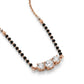 Luxurious Rose Gold Mangalsutra with Triple American Diamond Setting – Sparkle with Meaning