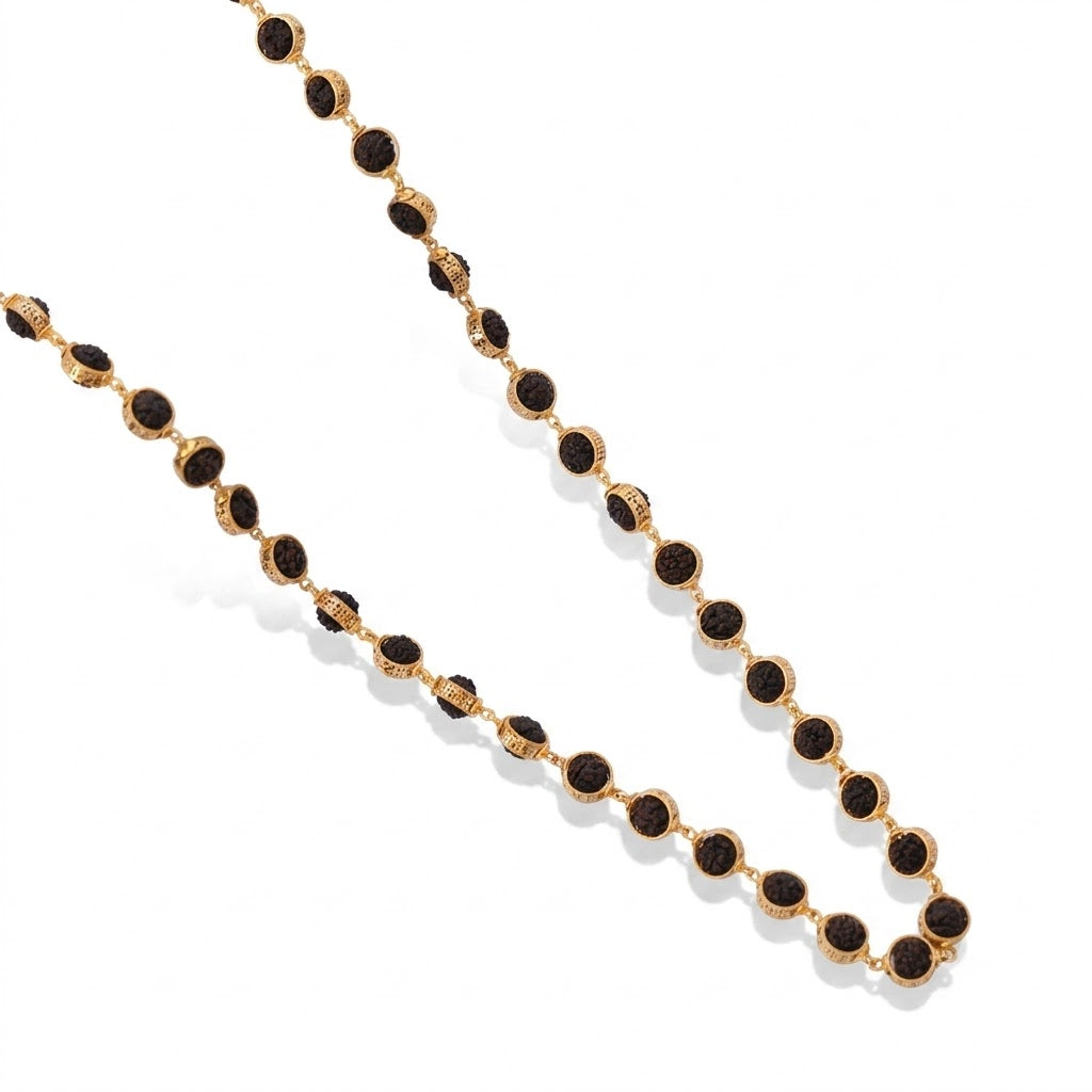 Rudraksha Gold Mala