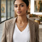 14K Rose Gold Lab Grown Diamond 3-Stone Pendant Necklace